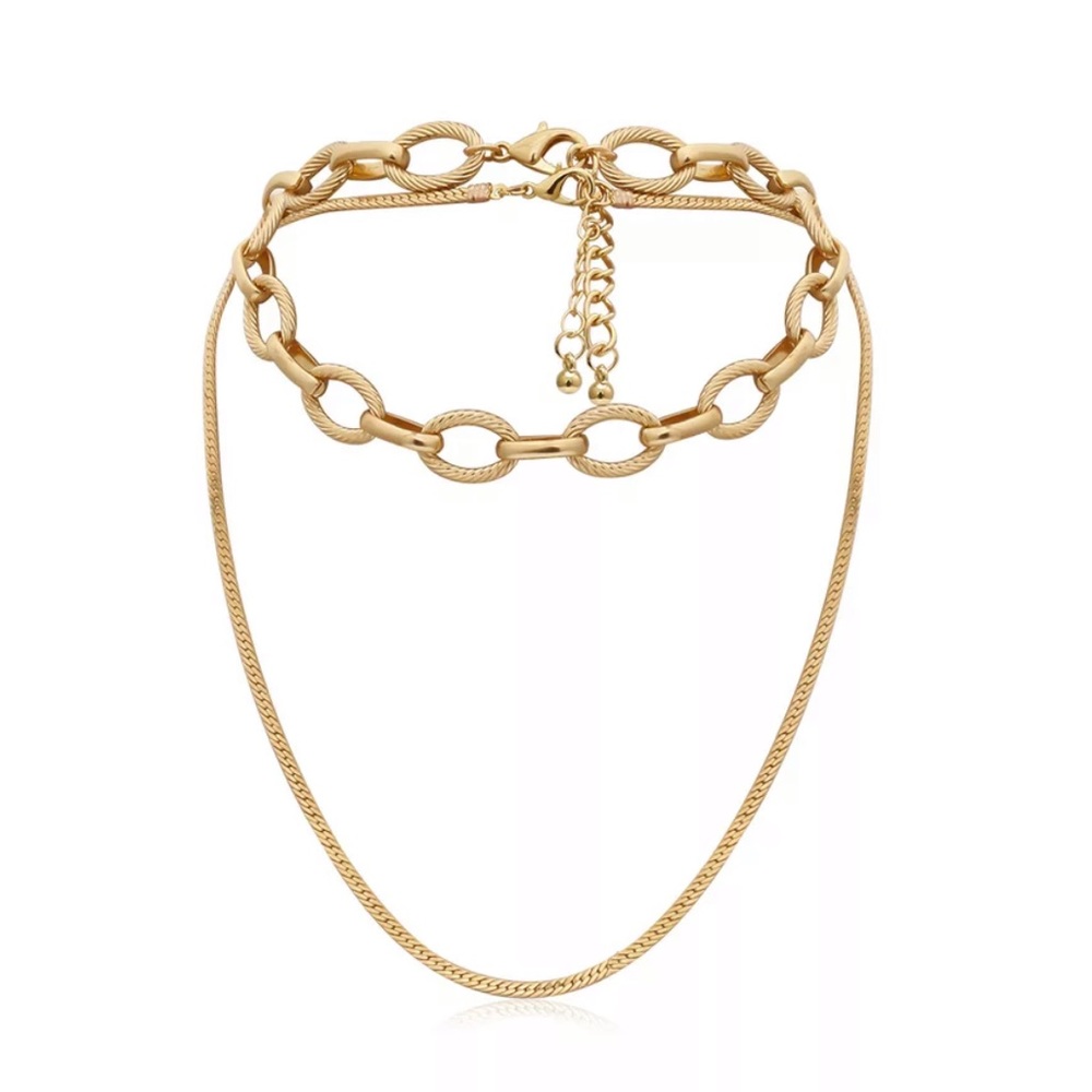 🔥NEW 18K Gold Choker Chain Necklace🔥 - Picture 3 of 6